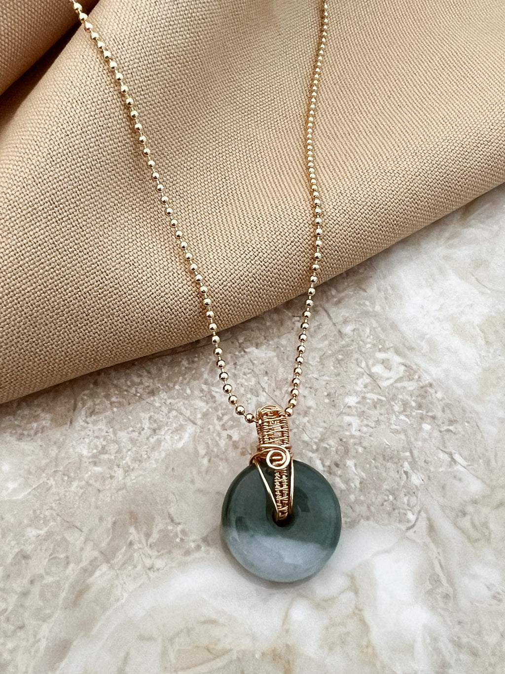 Jade Stone Necklace Style #4